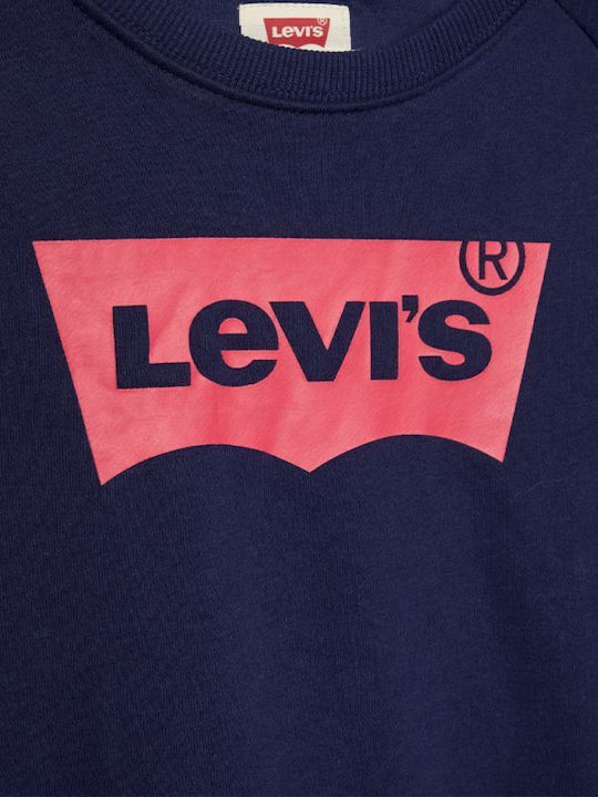 Levi's Kids Sweatshirt Blue Logo Crew