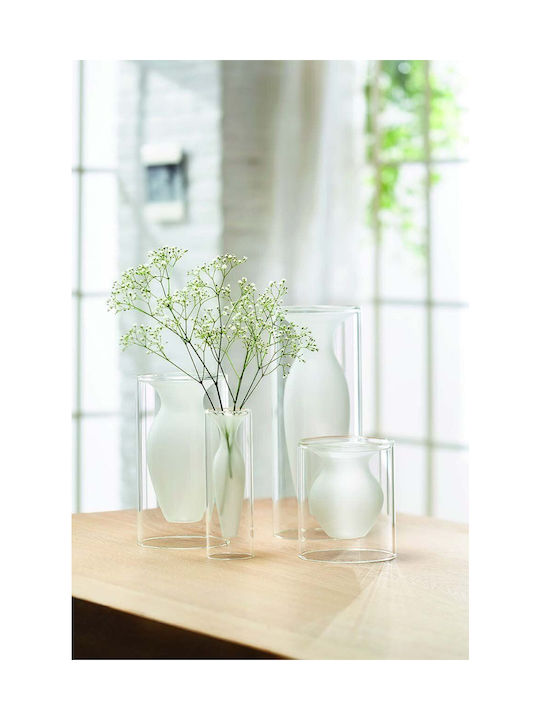 Philippi Decorative Vase Esmeralda Transparent 12.7x12.7x15.2cm