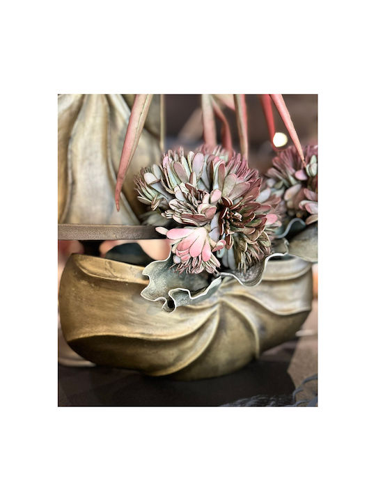 InTheBox Vază Decorativă Aluminiu Iwa 2 Galben 19x9x39cm 1buc