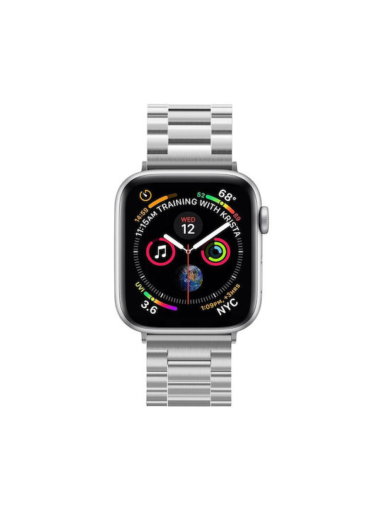 Spigen Modern Fit Λουράκι Ανοξείδωτο Ατσάλι Ασημί (Apple Watch 44/45/46mm/Ultra 49mm)