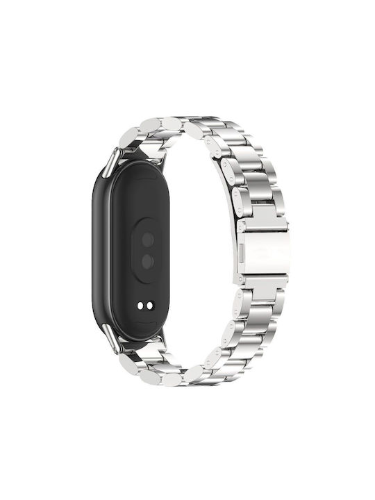 Tech-Protect Λουράκι Ανοξείδωτο Ατσάλι Γκρι (Xiaomi Smart Band 8)