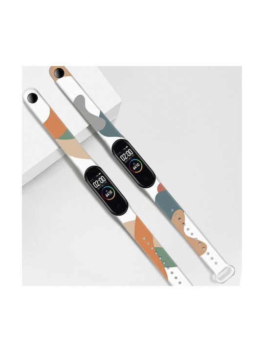 Hurtel Moro Strap Silicone with Pin Camo Black (16) (Mi Smart Band 5/Mi Smart Band 6)