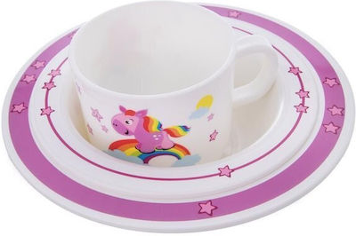 Orion Strom Feeding Set made of Plastic Pink 3pcs