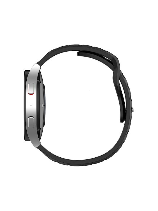 Techsuit Λουράκι Σιλικόνης Μαύρο (Huawei Watch GT 2, GT 2 Pro, GT 3 Pro, Ultimate; Xiaomi Watch S1.)