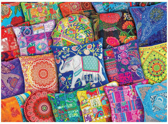 Пъзел Indian Pillows Colors Of The World Серия 2D Умно Изрязан Дизайн 1000 Части