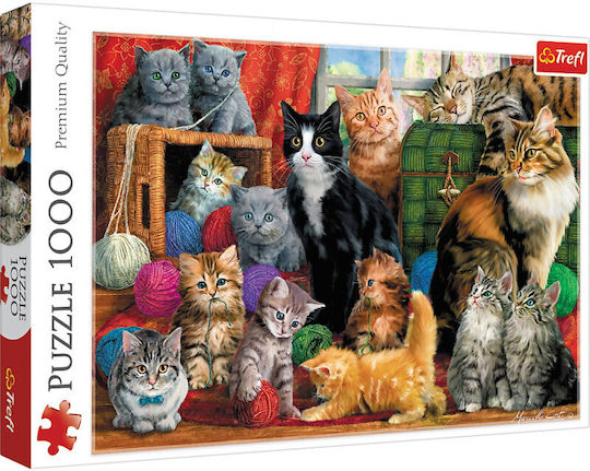 Puzzle Cats Meeting 2D 1000 Piese