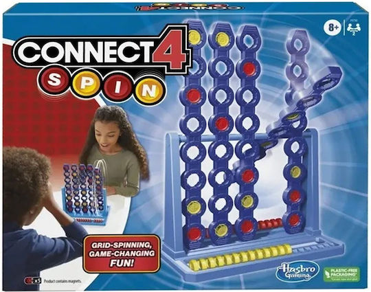 Board Game Connect 4 Spin for 2 Players 8+ Years Old (EN) Hasbro