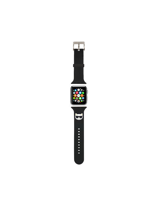 Karl Lagerfeld Choupette Head Strap Silicone Black (Apple Watch 44/45/46mm/Ultra 49mm) KLAWLSLCK