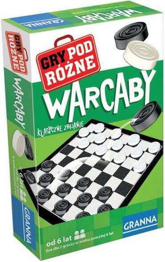 Board Game Warcaby for 2 Players 6+ Years Old (RO) Granna