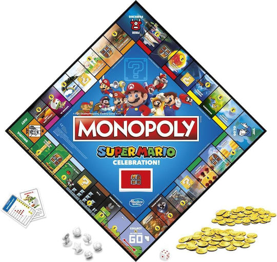 Joc de Societate Monopoly Super Mario Celebration pentru 2-6 Jucători 8+ Ani Hasbro