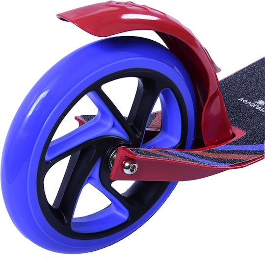 Athlopaidia Kinderroller Klappbar 2-Rad für 5+ Jahre Schwarz