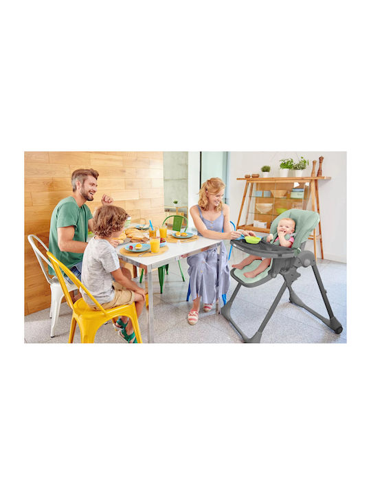 Kinderkraft Tastee Αναδιπλούμενο Καρεκλάκι Φαγητού Pink