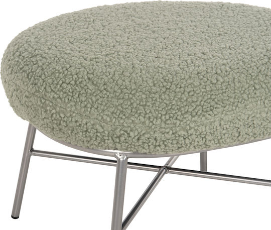 Fußhocker Mit Stoffbezug Trudi Pistazie 56x47x40cm