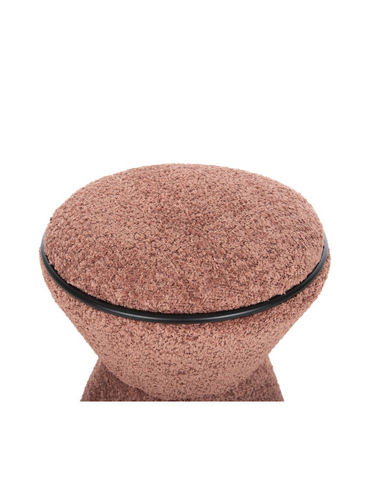 Hocker Für das Wohnzimmer Gepolstert mit Stoff Pink 38.5x38.5x43cm