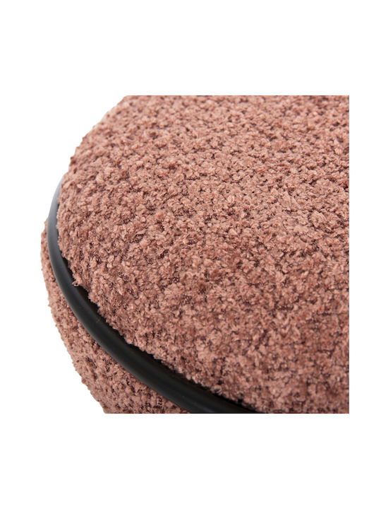 Hocker Für das Wohnzimmer Gepolstert mit Stoff Pink 38.5x38.5x43cm