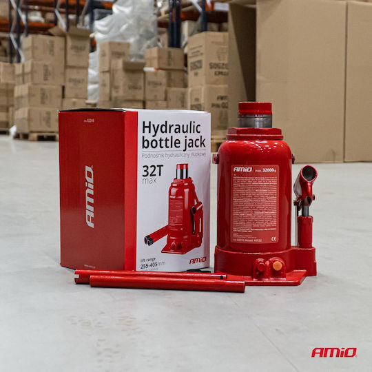 AMiO Hydraulic Bottle Jack with Lifting Capacity up to 23.5cm and Weight Capacity up to 12 Tons