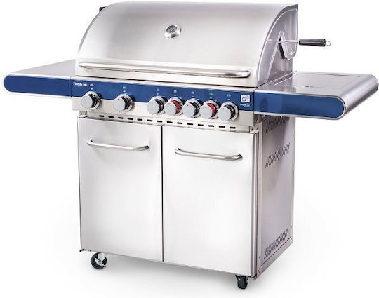 G21 Gas Grill Grate 81cmx50cmcm with 7 pcs 20kW and Side Burner Infrared