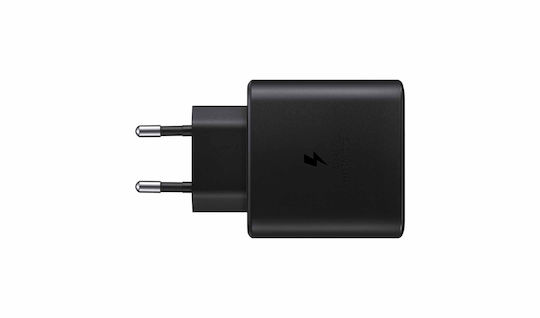 Samsung Φορτιστής με Θύρα USB-C και Καλώδιο USB-C - USB-C 45W Μαύρος (EP-TA845)
