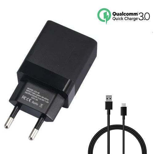 Andowl Φορτιστής με Θύρα USB-A και Καλώδιο USB-C Quick Charge 3.0 Μαύρος (CX-18)