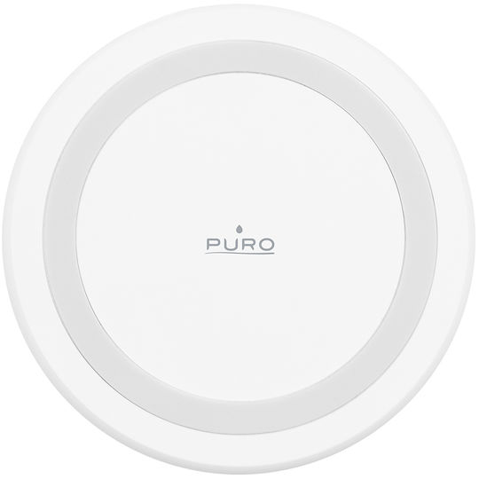 Puro Ασύρματος Φορτιστής (Qi Pad) και Καλώδιο USB-C 10W Λευκός (PUFCCSQI10W2WHI)