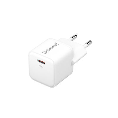 Intenso Φορτιστής Χωρίς Καλώδιο με 2 Θύρες USB-C 30W Λευκός (W30C)