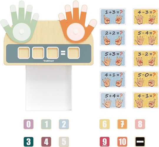 Top Bright Finger Math Образователна Игра Образователни от Дърво за 3+ години Години