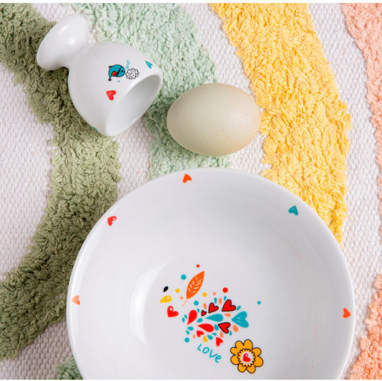 SP Tableware Set Essgeschirr aus Porzellan Gray 4Stück