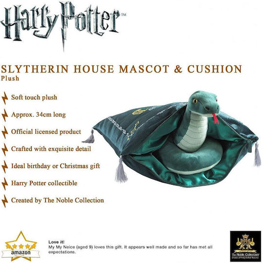The Noble Collection Λούτρινο Harry Potter με Μαξιλάρι Μασκότ Slytherin (Harry Potter) 34 εκ.