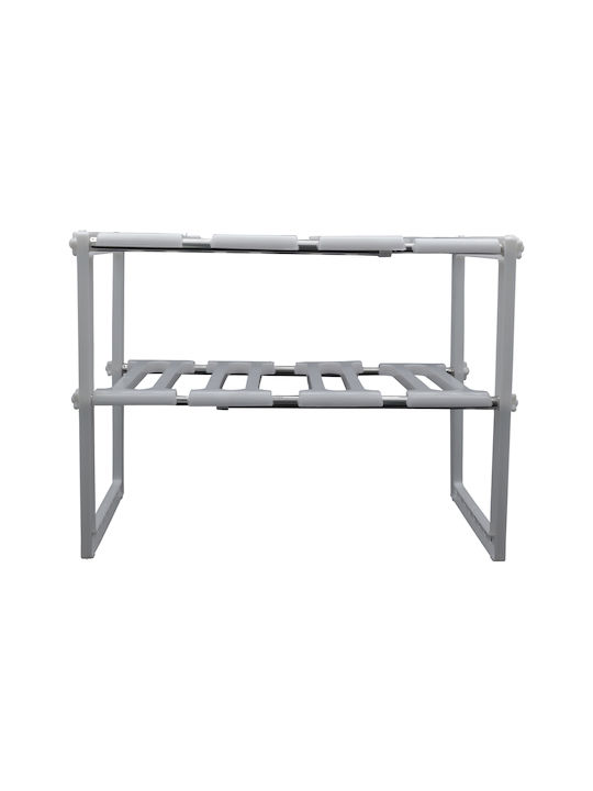 Uncle George Επιτραπέζια Βάση Μεταλλική 62x26x38εκ. Λευκή