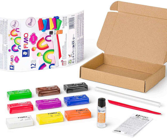 Staedtler Fimo Soft Basic Set Polymer Clay Elektrische Gitarren Mehrfarbigs 225gr 8023-10