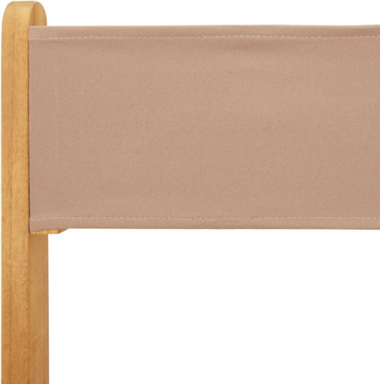 Καρέκλα Εξωτερικού Χώρου Ξύλινη Taupe 2τμχ 38x32.5x83εκ.