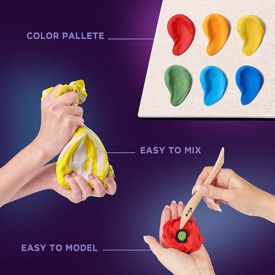 Diy Creative Clay Wood & Craft Flowers Freedom Construction Set