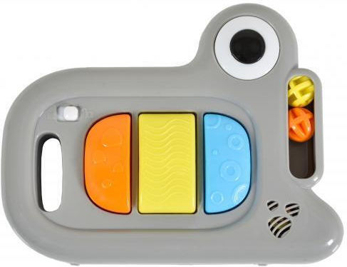 Moni Zizzy Baby Walker with Music for 6+ Months Gray