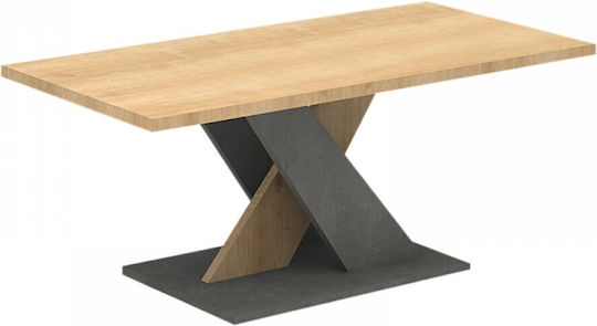 Rectangular Central Coffee Table Marcello Wooden Anthracite / Sonoma L110xW55xH48cm