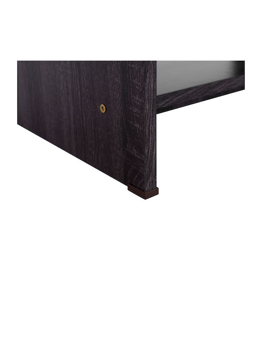 Rectangular Central Coffee Table Hayden Wooden Gray L80xW41.5xH46cm