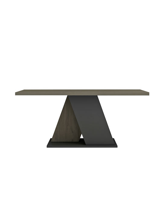 Rectangular Central Coffee Table Dile Wooden Gray M110xW55xH47cm