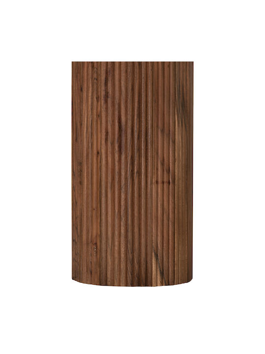 Rundes Beistelltisch Rajjeh aus Massivholz Akazie Natürliche M50xL50xH60cm