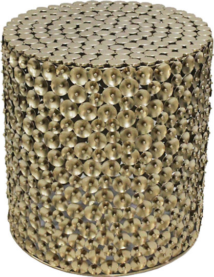 Liberta Side Table Poppy Gold Antique Liberta Side Table Poppy Gold Antique