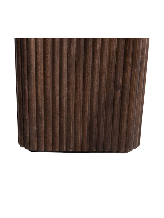 Square Side Coffee Table Gladys Made of Solid Brown Wood W40xL40xH60cm