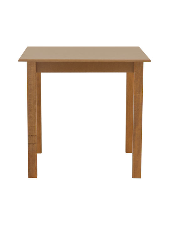 Square Side Table made of Solid Wood Walnut L80xW80xH76cm