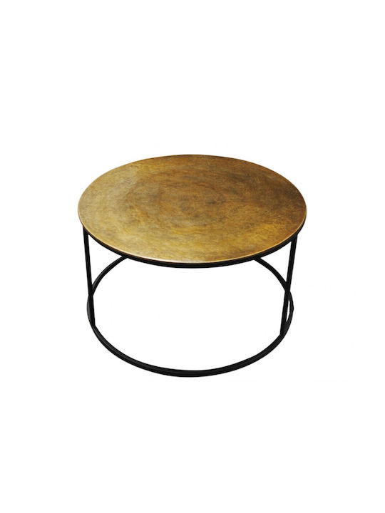 Round Coffee Table Brown L65xW65xH37cm