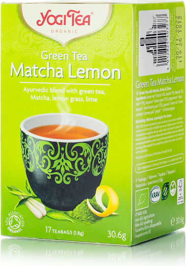 Yogi Tea Matcha Τσάι Βιολογικό Προϊόν 17 Φακελάκια 30gr με Άρωμα Lemon