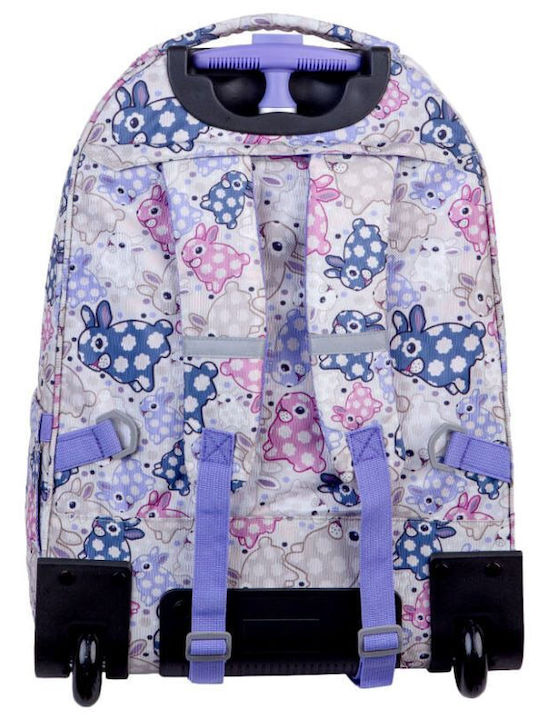Coolpack Alan Weißer Hase Schüler Rucksack mit Rädern