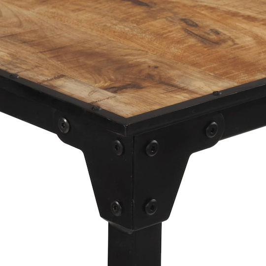 Table Bar from Solid Wood Raw Mango Mango wood masseuse 60x55x107cm