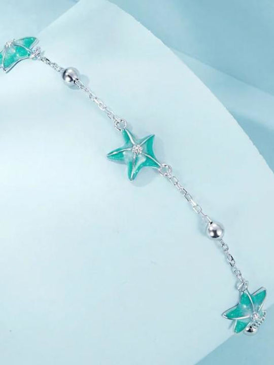 Bamoer Women's Chain Bracelet with Name in Silver 6cm