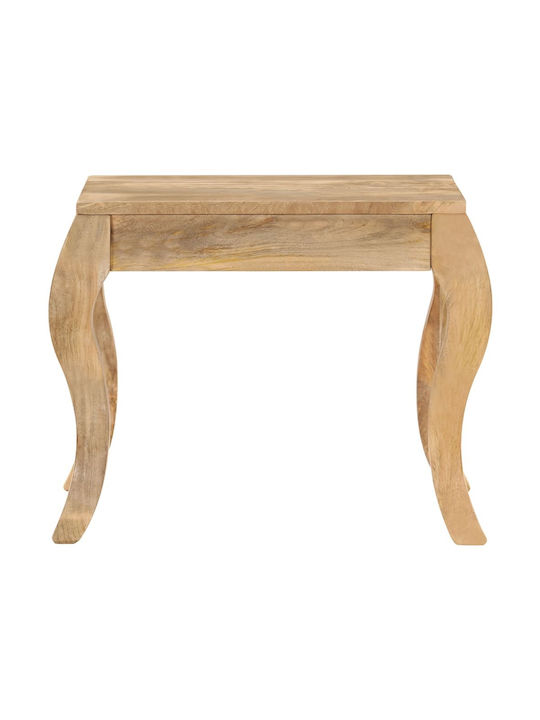 Square Side Table made of Solid Wood Mango Wood Mango Massif L45xW45xH40cm