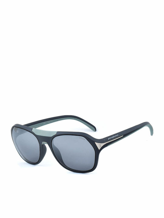 Lozza Sunglasses Gray with Acetate Frame & Gray Lens Lozza Sunglasses Gray with Acetate Frame & Gray Lens
