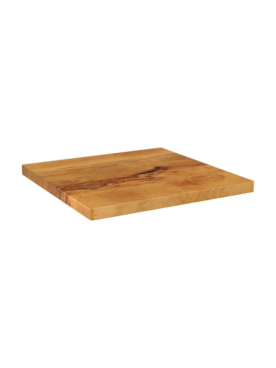 vidaXL Επιφάνεια Τραπεζιού από Μασίφ Ξύλο 60x60x3.8cm 371661