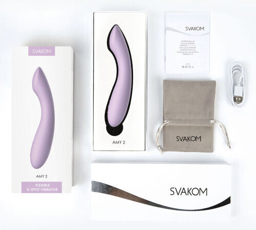 Svakom Amy 2 Mini Δονητής G-Spot με Απομακρυσμένο Έλεγχο 17.4cm Μωβ
