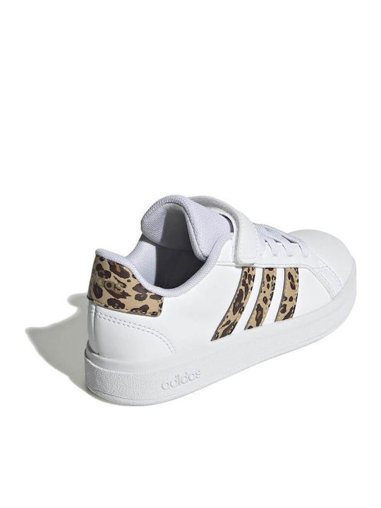 GRAND COURT 2.0 EL C Παιδικά Sneakers με Σκρατς Λευκά